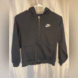Nike Kids Black Zip-Up Hoodie